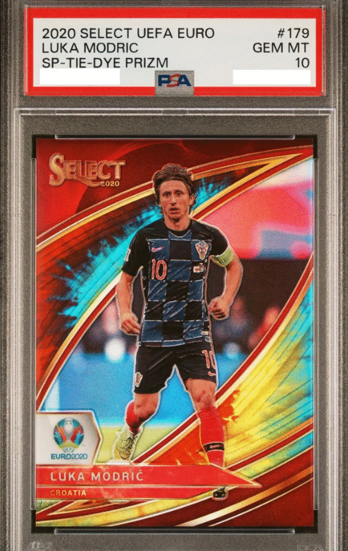 [PSA10] 2020 PANINI SELECT UEFA EURO 179 SP-Tie-Dye Prizm Luka Modric