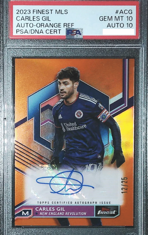 [PSA10_AUTO10] 2023 FINEST MLS ACG Auto Orange REF Carles Gil